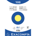 Pk100 Exa Rec Card 21x29.7cm Plain Blue/ Pc.