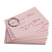 Paquet de 50 Flashcards sous film + anneau - bristol ligné perforé - format A6/ Pce