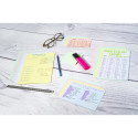 Record Cards Pack 100 Pink 210x297 Squared/ Pc.