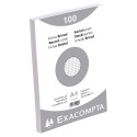 Paquet 100 fiches sous film - bristol quadrillé 5x5 non perforé 210x297mm/ Pce