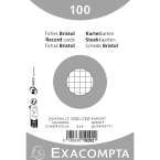 Paquet 100 fiches sous film...