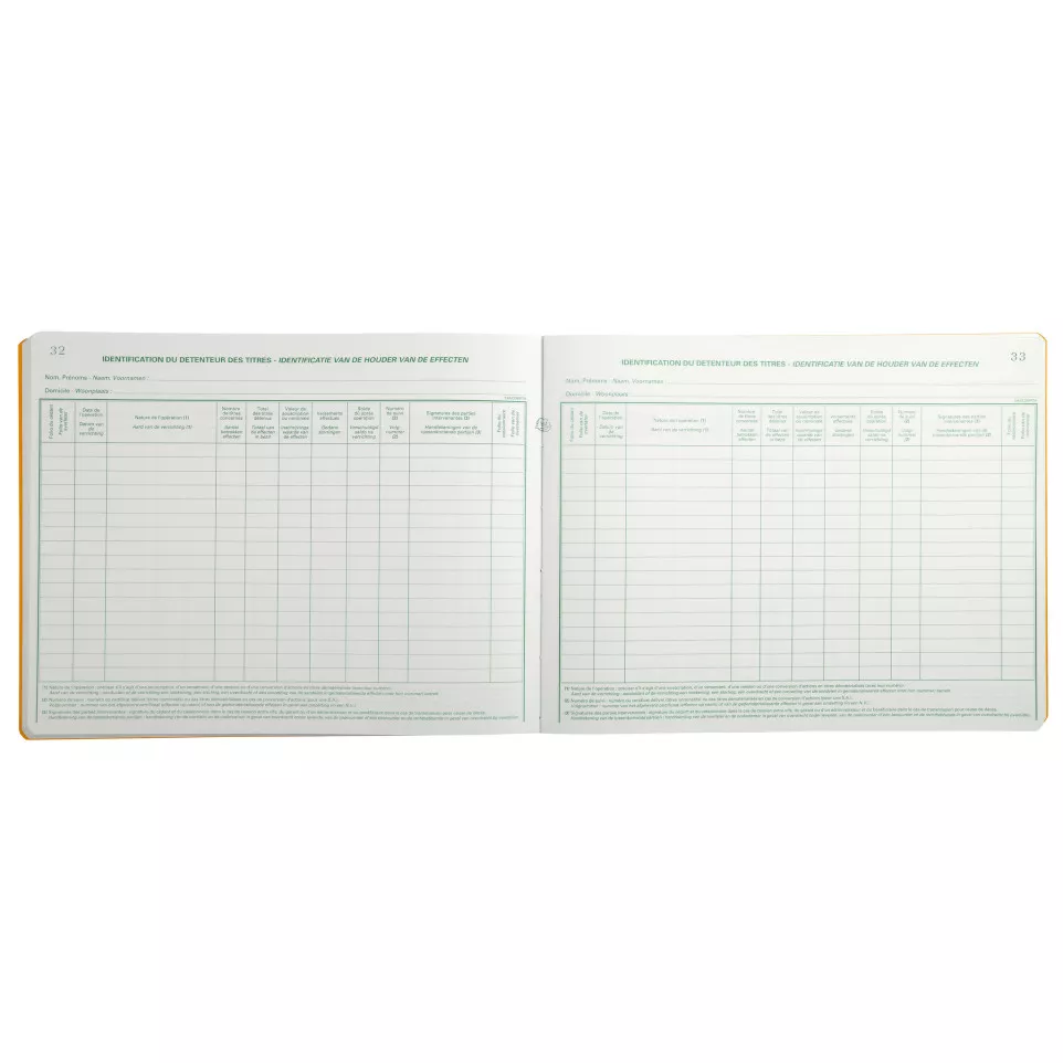 Piq. 24x32 effectenr-egister SRL-BV...