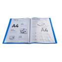 Showalbum  OPAK PP0,5mm A4 50 blauw-/ St.