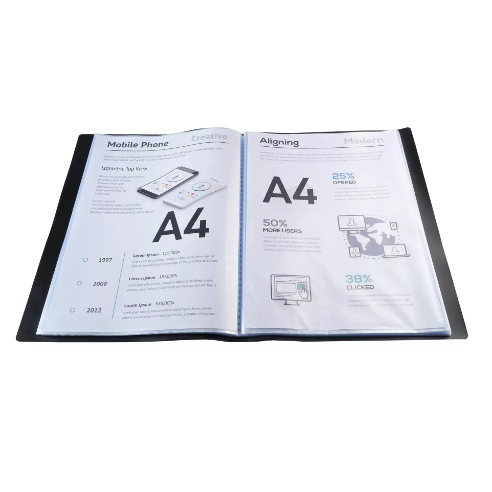 Display Book PP A4 80 Pkts Ast/ Pc.