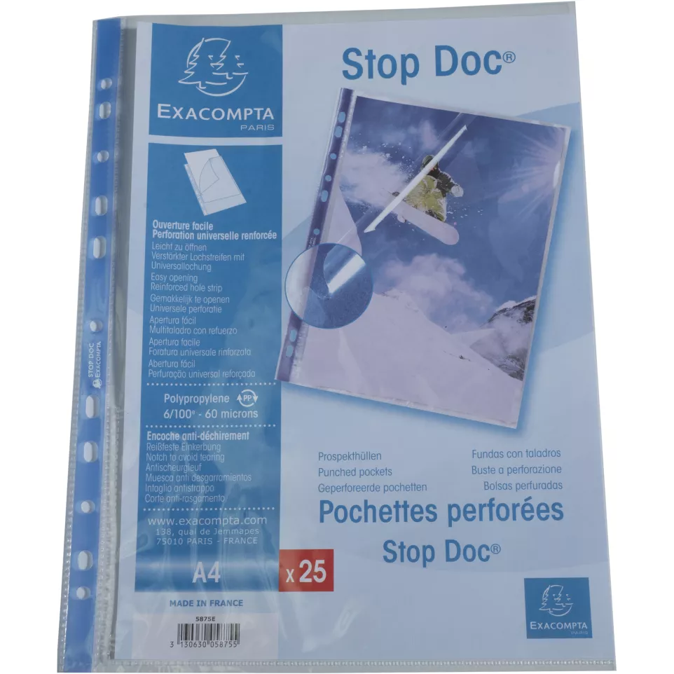 PK 25 Geperf.tas STOP DOC A4-/ St.