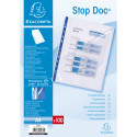 Etui carton de 100 pochettes perforées Stop doc ouverture en coin - polypropylène lisse 6/100e - A4/ Pce