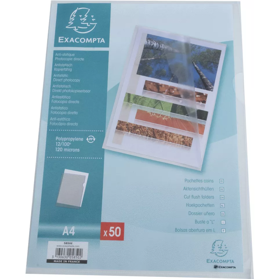 Pk 50 Cut Flush Fldr PP A4 0.12mm...