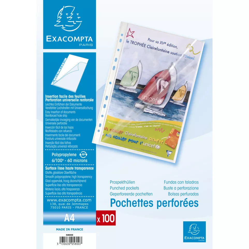 Etui carton de 100 pochettes...