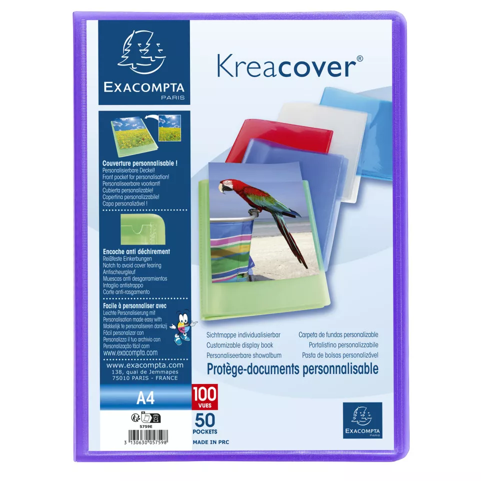 Display Book KreaCover PP A4 50Pkt...