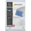 Sachet de 20 pochettes perforées horizontales Exactive - polypropylène lisse 5,5/100e/ Pce
