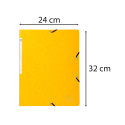 Folder Elastic w/o Flap+Label A4 Lime/ Pc.