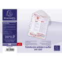 Pochette perforée à soufflet avec rabat - polypropylène 20/100e - A4/ Pce
