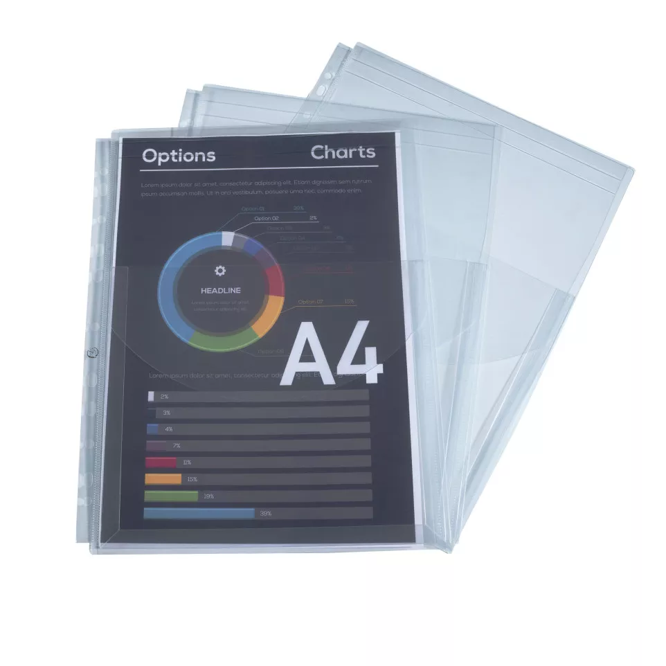 Top Expanding Pocket Punch W/Flap/ Pc.