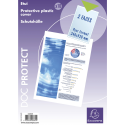 Sachet de 10 étuis de protection simples PVC lisse 20/100e - A4 maxi/ Pce