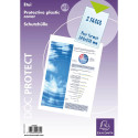 Sachet de 10 étuis de protection simples PVC lisse 20/100e - A4 maxi/ Pce