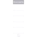 Etiquettes autocollante pour dos de classeur à levier. 70mm de largeur/ Pce