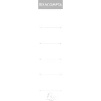 Etiquettes autocollante pour dos de classeur à levier. 50mm de largeur/ Pce