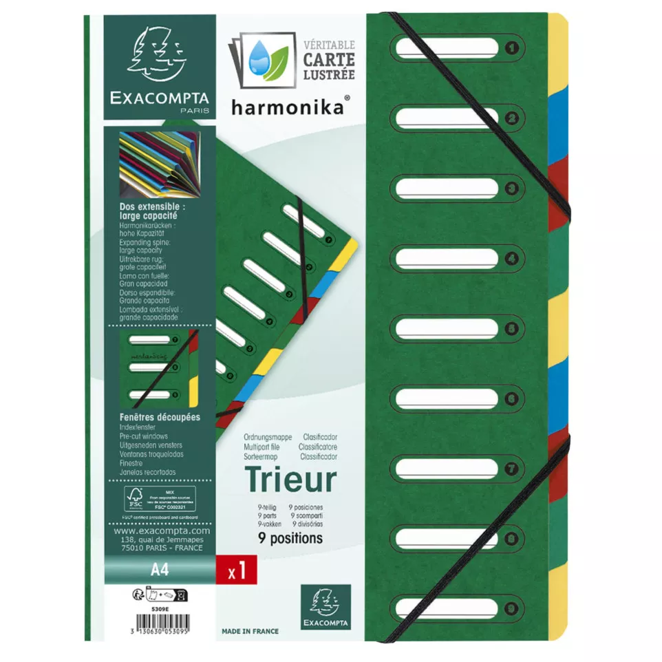 File Harmonika Multi Fle A4 425g 9P/ Pc.