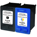UPRINT PACK 2 CARTOUCHES REMANUFACTUREES HP 21/22XL-REMPLACE C9351AE/C9352 N/CL (Compatible)