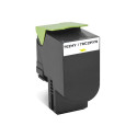 TONER REMANUFACTURE LEXMARK 702H-REMPLACE 70C2HY0 JAUNE (Compatible)