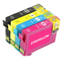 PACK 4 CARTOUCHES COMPATIBLE EPSON 502XL-REMPLACE C13T02W64010 N/C/M/J