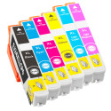 PACK 6 CARTOUCHES COMPATIBLE EPSON 24XL-REMPLACE C13T24384011 N/C/M/J/LM/LC