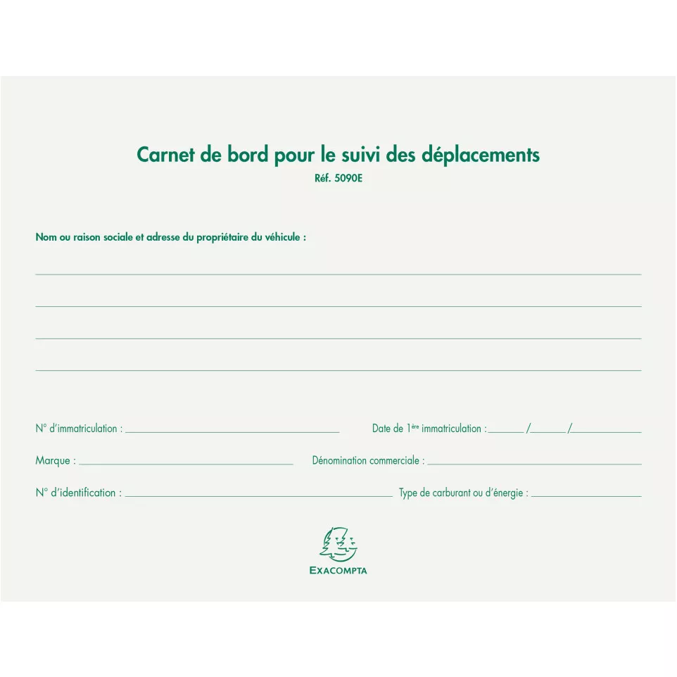 Carnet Suivi des déplacements-/ St.