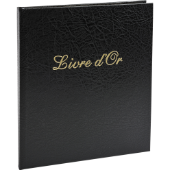 Gastenboek Livre d'O-r 27x19cm 140bl zw./ St.