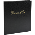 Livre d'or Balacron avec titre 140 pages blanches - 21x19 cm vertical/ Pce
