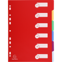 Dividers PP A4 0.3mm 6 Part/ Pc.