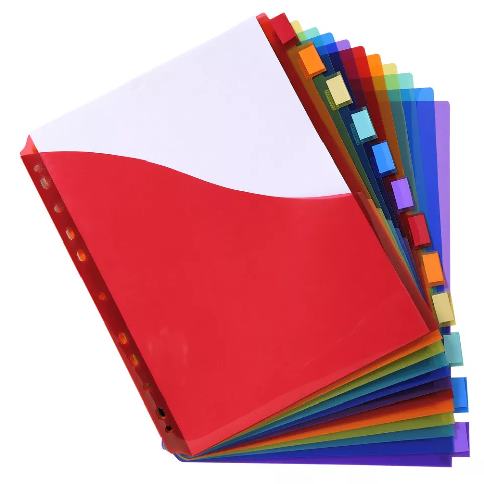 Exacompta PP Dividers, A4, maxi, 12...