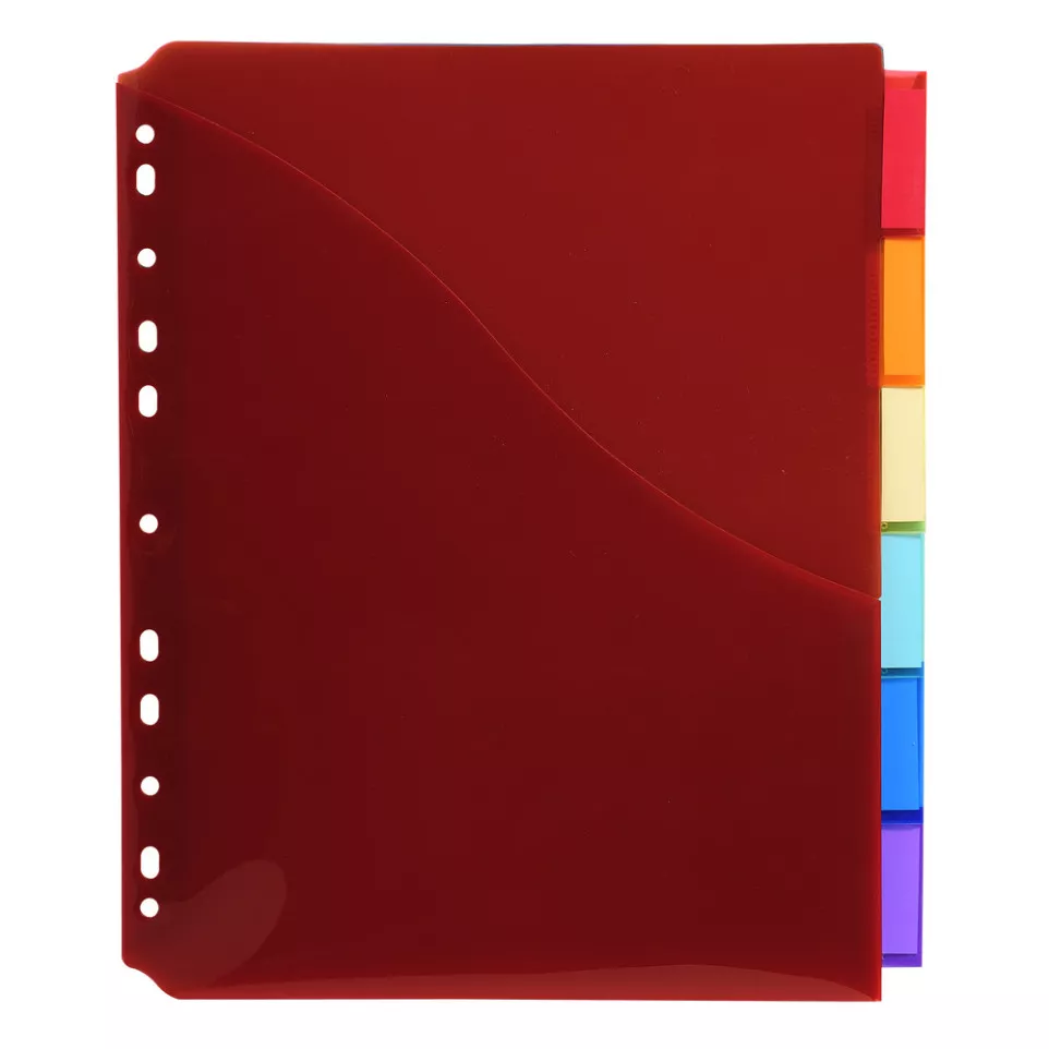Dividers PP A4+Pocket & Label Tabs...