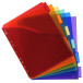 Dividers PP A4+Pocket & Label Tabs 6Pt/ Pc.
