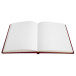 Gastenboek Alpille 2-6x22cm 140bl rood/ St.