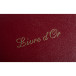 Gastenboek Alpille 2-6x22cm 140bl rood/ St.