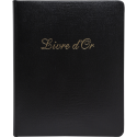 Livre d'or Cuir Alpille 140 pages ivoire - 26x22cm vertical/ Pce
