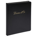 Gastenboek Alpille 2-6x22cm 140bl zwart/ St.