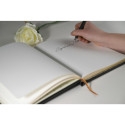 Livre d'or Cuir Alpille 140 pages ivoire - 26x22cm vertical/ Pce