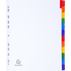 Tabbl.karton 160g A4-+ index 12 tabs wit/ St.