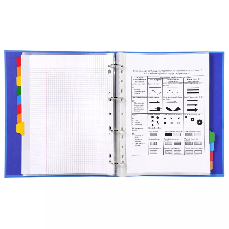 Divider A4+ 160g 12P White/ColouRed/ Pc.