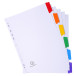 Divider A4+ 160g 6P White/ColouRed/ Pc.