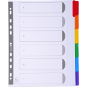 Tabbl.karton 160g A4-+ index 6 tabs wit/ St.