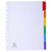 Intercalaires carte blanche 160g - 6 positions - A4+/ Pce