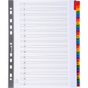 Tabbl.karton 160g A4-+ index 31 tabs wit/ St.