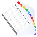 Dividers white Colour Tabs A4 Maxi 6 Part 1,12/ Pc.