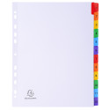 Intercalaires Imprimés numériques carte blanche 160g- 12 positions - A4 Maxi/ Pce