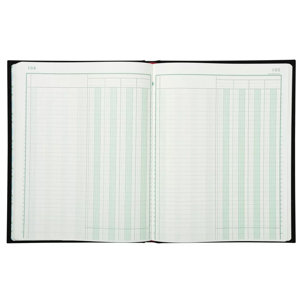 Registre 32x25cm 4 colonnes sur 1...