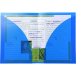 Tweezijdige map PP40-/100 A4/A3 blauw/ St.