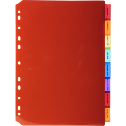 Tabbladen PP A4 8 tabs...