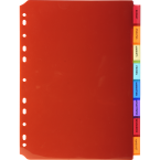 Tabbladen PP A4 8 tabs...